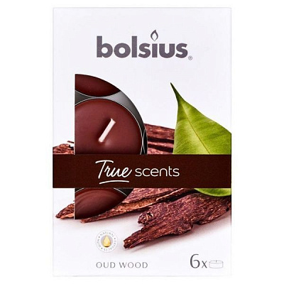 Набор свечей 4:00 агаровое дерево 6 шт./ уп Bolsius