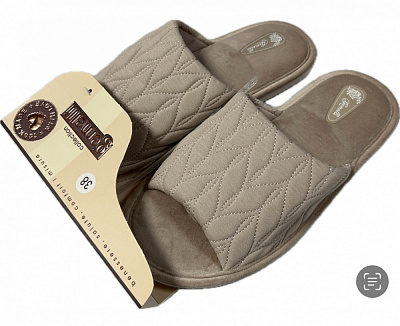 Тапки домашние Gemelli Листочек 1 р.39 пудровый