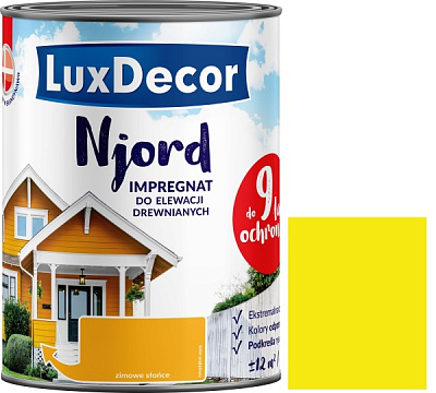 Импрегнат LuxDecor Njord зимнее солнце мат 5 л 5,2 кг