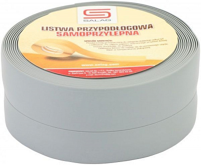 Плінтус самоклеючий Salag сірий 30х20х5000 мм