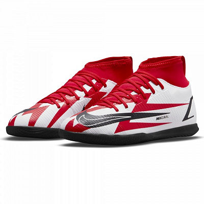 Футзальная обувь Nike JR SUPERFLY 8 CLUB CR7 IC DB0930-600 р.US 1,5Y красный