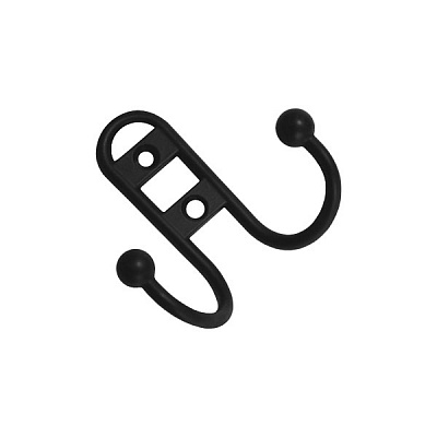 Крючок мебельный Kerron матовый черный KR 0300 BA