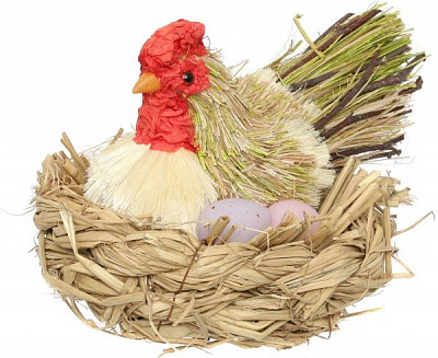 Декорация Курица в гнезде B215S6080-1