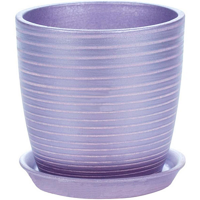Горшок цветочный Надінкерамікс Сонет 0.5 л лаванда серпантин