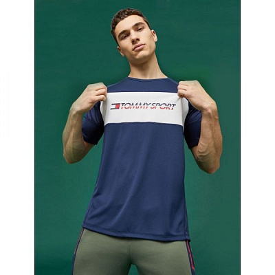 Футболка Tommy Hilfiger PERFORMANCE MESH TEE S20S200199401 S темно-синій