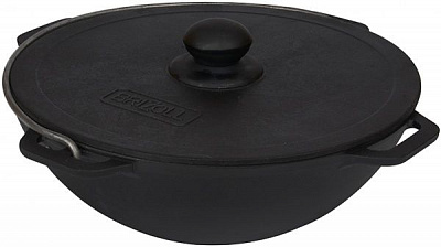 Казан BRIZOLL 12 л азіатський чавунний з чавунною кришкою