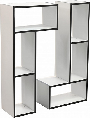 Этажерка Пехотин НС МИКС 1362х290х516 мм белый/антрацит