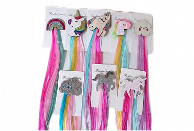 Прядки для волосся Zhorya веселкові CC-14 в асортименті