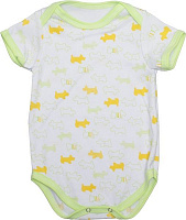 Боди детское Domtex Песики р.86 белый с принтом 155714 