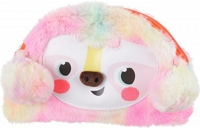 Пенал шкільний пухнастий 22х15 см Ningbo Johnshen Stationery Co. Ltd різнокольоровий