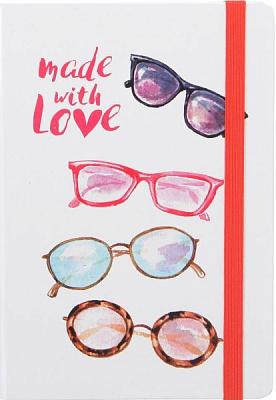 Книга для нотаток А5 Made with Love, окуляри