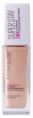 Тональный крем Maybelline New York Superstay 24H 03 Натурально-бежевый 30 мл
