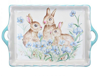 Блюдо декоративное с ручками Лесная Сказка 36 см 358-962 Lefard 