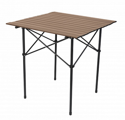 Стіл розкладний 70x70 см коричневий