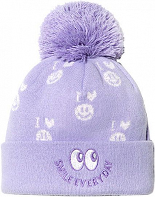 Шапка ESLI р.50-52 сиреневый с белым 18С-259СП 