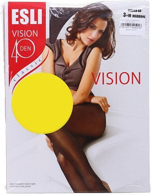 Колготки женские ESLI Vision Classic р. 3 40 den marrone 2 пар 