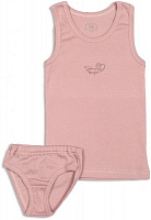 Комплект белья для девочек Фламинго р.110 капучино 215-1006 