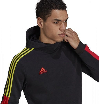 Джемпер Adidas TIRO SW HOOD CU GN5551 р. 2XL черный