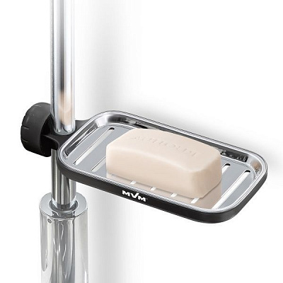 Полка MVM BP-22 черная с фиксатором 