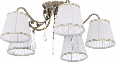 Люстра стельова Accento lighting Rialto 5xE14 антична латунь ALHu-HKC31605/5