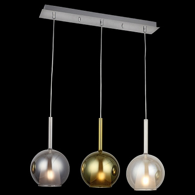 Люстра подвесная Vio Concept by LUCEA Fanza 3x40 Вт Е27 хром 1481-51-03-L 