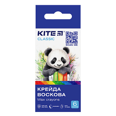 Крейда воскова 6 кольорів Classic K-1076 KITE