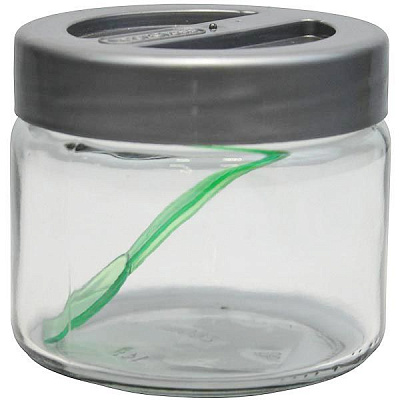 Ємність для сипучих продуктів з ложкою в асортименті 280 мл