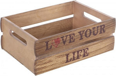 Ящик дерев'яний OB21 дуб какао 115x300x200 мм