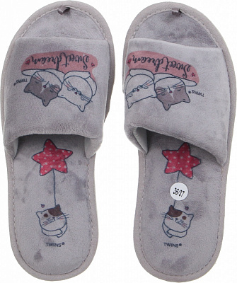 Тапочки детские Twins меховые р.34-35 в ассортименте 5630