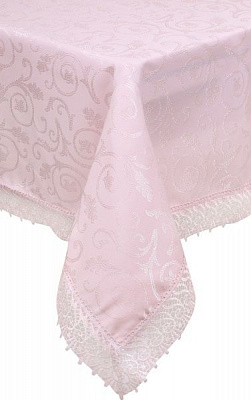 Скатертина KDK 160x220 см пудровий Karna