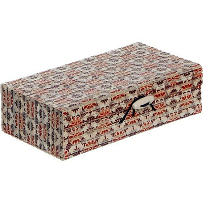 Сундук для украшений Орнамент бамбук 15x8.5 см