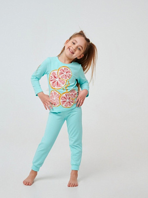 Пижама детская для девочек Smil р.122 синий 