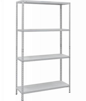 Стеллаж металлический окрашенный УХЛ-Маш светлый серый 1450x1000x400 мм полка 4 шт. краска 