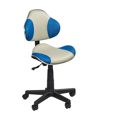 Кресло детское STR FW1 серый/голубой 