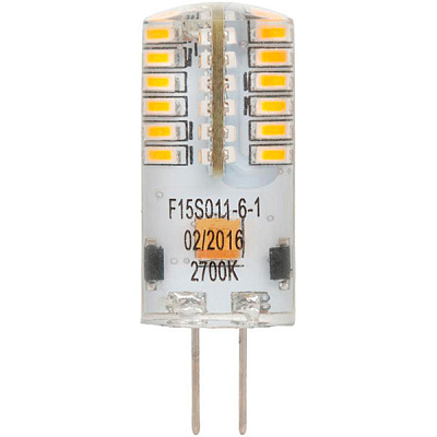 Лампа светодиодная Feron Optima LB-590 2 шт./уп. 3 Вт капсульная прозрачная G4 12 В 2700 К 