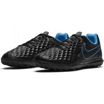 Сороконожки Nike Jr. Tiempo Legend 8 Club TF AT5883-090 р. US 1,5Y черный