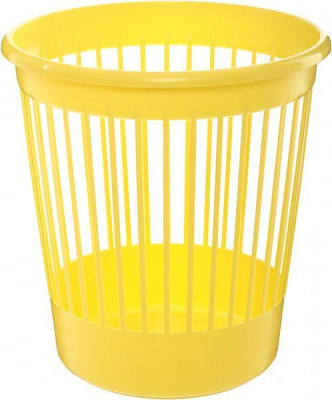 Корзина офісна для паперу Arnika 10 л пластикова жовта 82065 жовтий