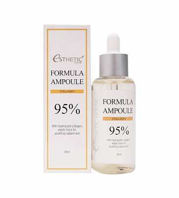 Сироватка-ліфтинг для обличчя Esthetic House з колагеном відновлювальна Formula Ampoule Collagen 80 мл