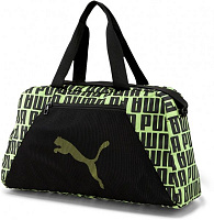 Спортивная сумка Puma AT ESS GRIP BAG 7736604 черный с салатовым 