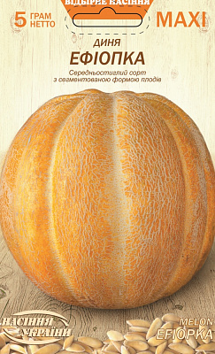 Семена Насіння України дыня Ефиопка 5г (4823099813919)