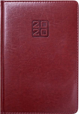 Дневник датированный 2020 BRAVO (Soft) A6 коричневый Buromax
