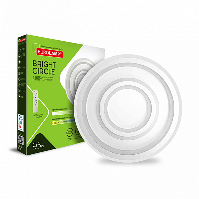 Світильник стельовий Eurolamp Bright Сircle 95 Вт білий LED-ALR-95W-T30