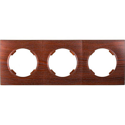 Рамка трехместная HausMark Bela горизонтальная дуб бронзовый SNG-FRP.RD20G3-8/Oak-bronze