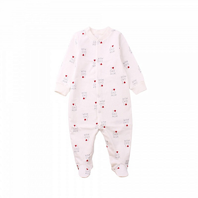 Комбинезон ясельный унисекс Фламинго р.68 молочный 647-008 