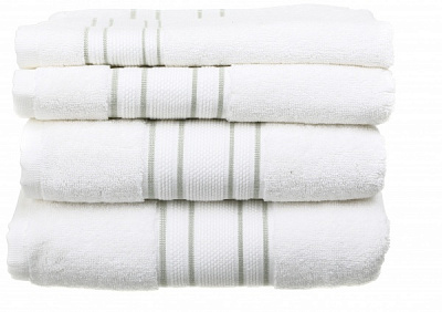 Полотенце Villa 50x100 см белый с зеленым Sous Dias 