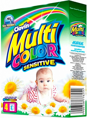 Порошок для машинной и ручной стирки MULTICOLOR Sensitive 0,4 кг 