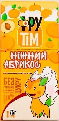 Конфета Фрутім натуральная яблочно - абрикосовая 75 г 