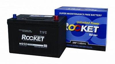 Аккумулятор автомобильный Rocket Азия 95Ah 800A Евро 4352 95Ah 800A 12V «+» справа (115D31L)