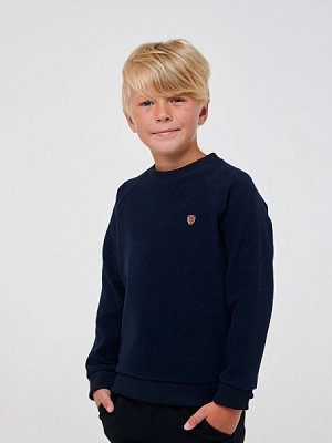 Джемпер для хлопчика Smil р.134 темно-синій меланж 116588