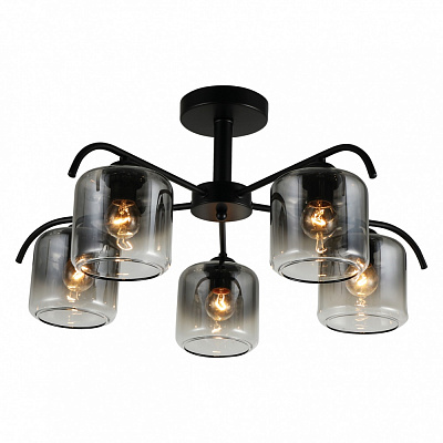 Люстра подвесная ARDERO Orlando 5xE27 античный черный BL1950-1